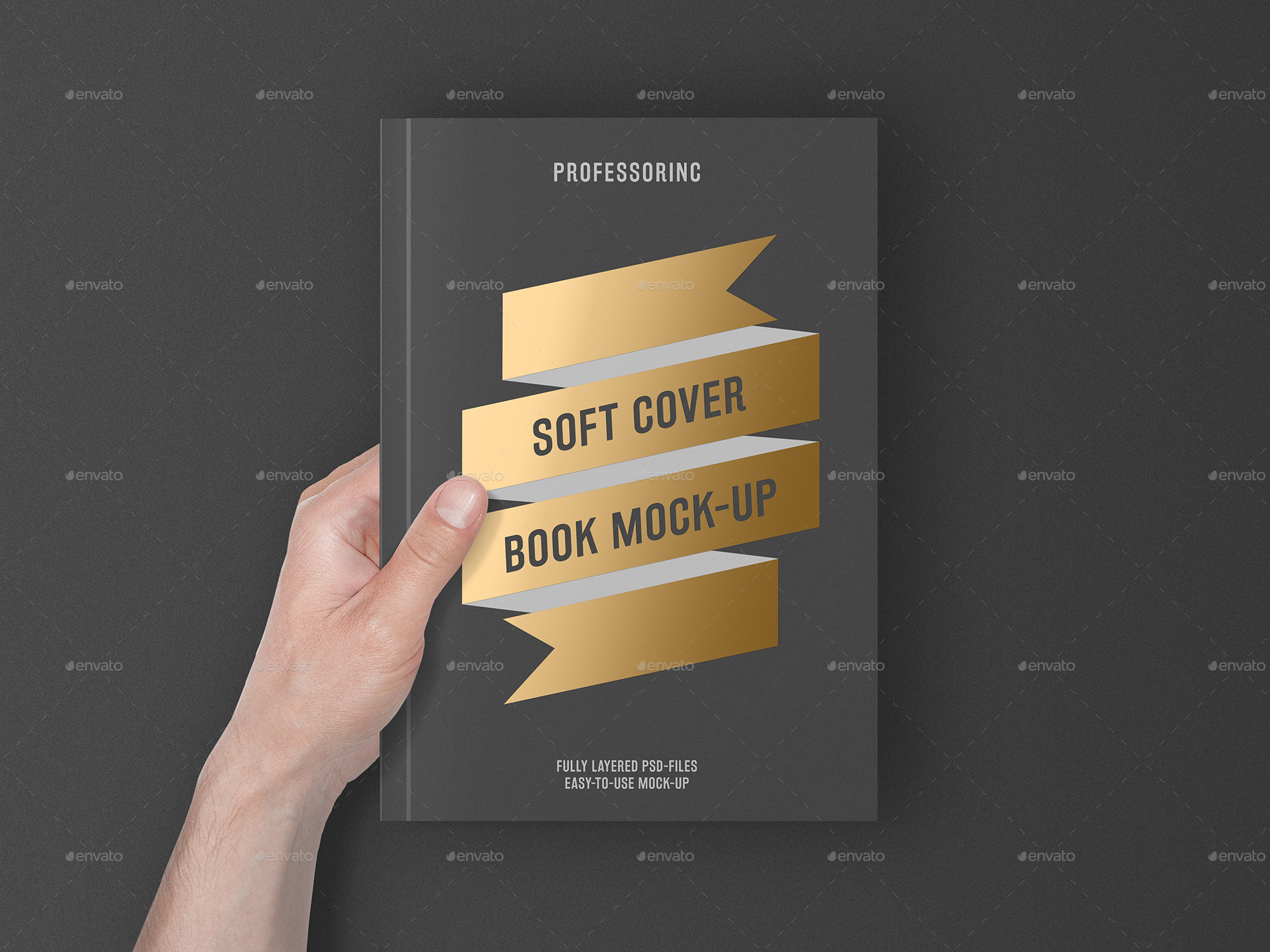 Soft Cover Book With Foil Stamping MockUp by professorinc GraphicRiver
